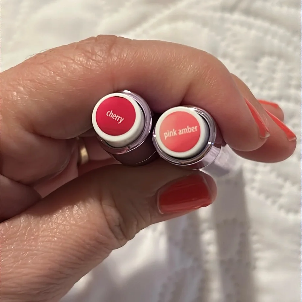 NEW Set of 2 TARTE Maracuja Juicy Lip Butter Full Size cherry & pink amber 💋